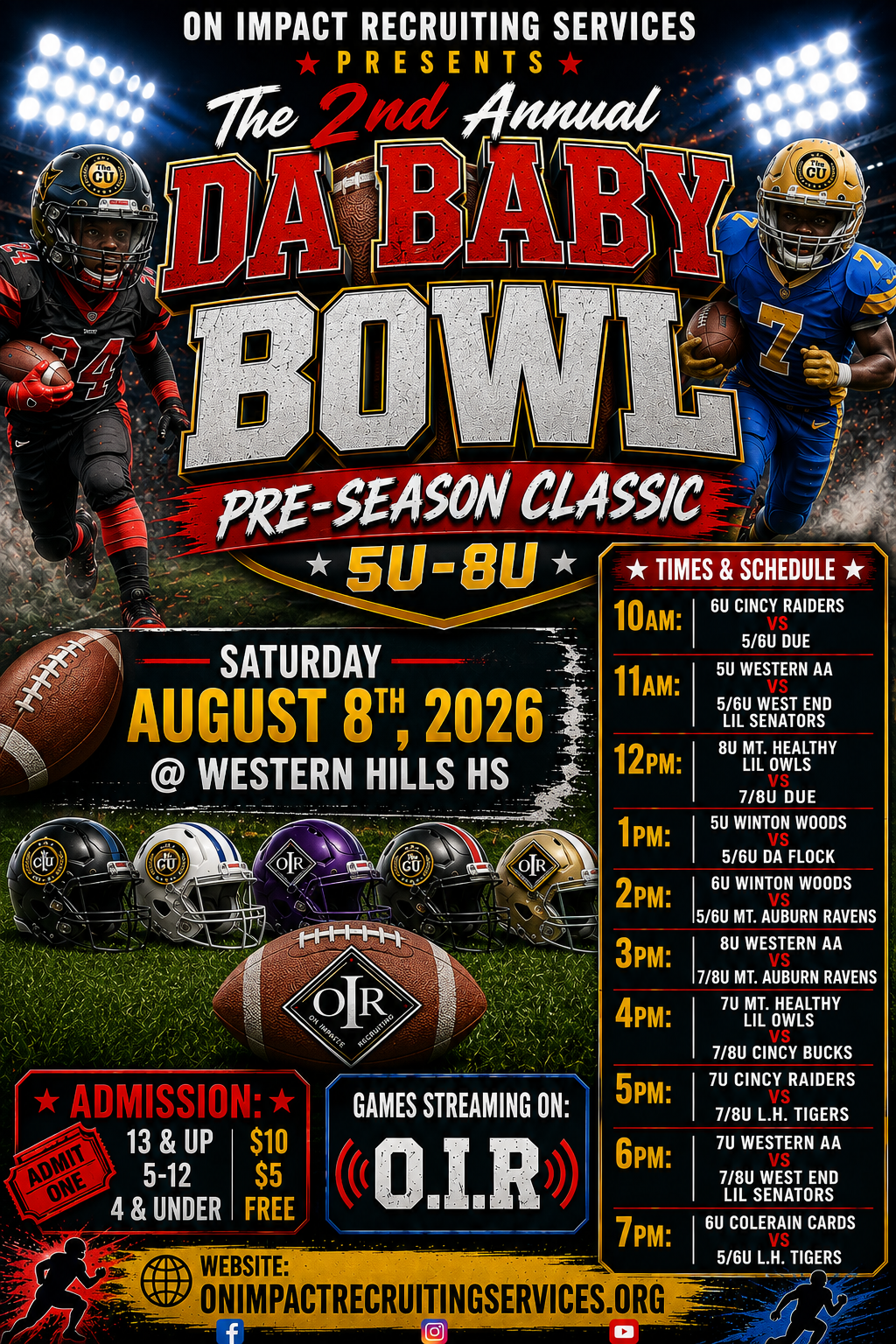 Baby Bowl August 8 Western Hills Baby Bowl August 8 Western Hills